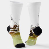 Cooler Wassertropfen auf Apfelfrucht Ihr Name Socken (Gewinkelt)