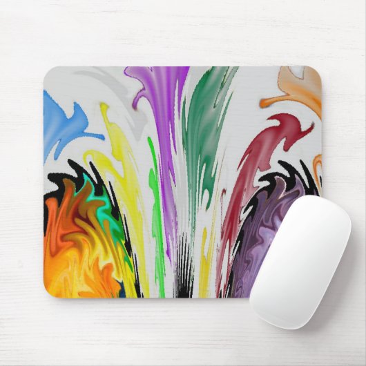 cooler Watercolor abstrakt Mousepad (Mit Mouse)