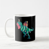 Cooler Weihnachtsbaum Dinosaur Funny Party Bekleid Kaffeetasse (Links)
