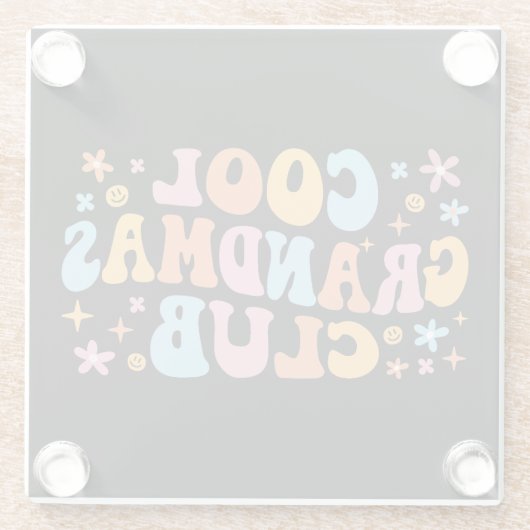 Cooler Weihnachtsclub III Glasuntersetzer (Rückseite)