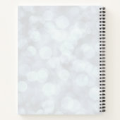 Cooler Weihnachtslama | Joy Typografy Notizblock (Rückseite)