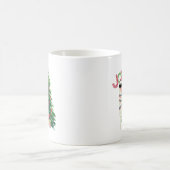 Cooler Weihnachtslama mit Sonnenbrille und Weihnac Kaffeetasse (Mittel)