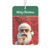 Cooler Weihnachtsmann Autolufterfrischer (Rückseite)