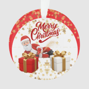Cooler Weihnachtsmann-Feiertag zu Weihnachten 🎅 Ornament