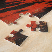 Cooler Weihnachtsmann in Sonnenbrille Puzzle (Seite)