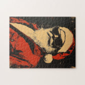 Cooler Weihnachtsmann in Sonnenbrille Puzzle (Horizontal)