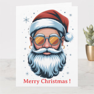Cooler Weihnachtsmann Karte