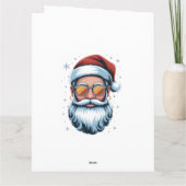 Cooler Weihnachtsmann Karte (Rückseite)