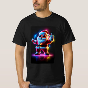 Cooler Weihnachtsmann mit Sonnenbrille - Lebhaft T-Shirt