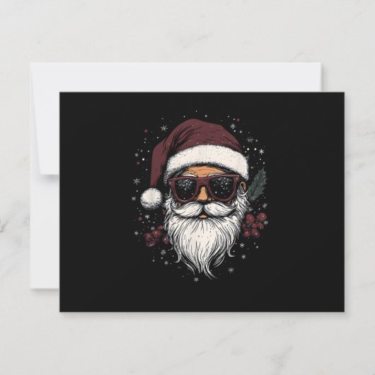Cooler Weihnachtsmann mit Sonnenbrille Weihnachten (Vorderseite)