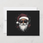 Cooler Weihnachtsmann mit Sonnenbrille Weihnachten (Rückseite)