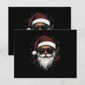 Cooler Weihnachtsmann mit Sonnenbrille Weihnachten (Vorne/Hinten)
