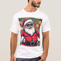 Cooler Weihnachtsmann mit trendigen Sonnenbrillen