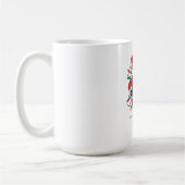 Cooler Weihnachtsmann mit Weihnachtslichtern – Mod Kaffeetasse (Links)