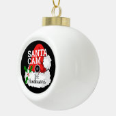 Cooler Weihnachtsmann-Name Keramik Kugel-Ornament (Rechts)