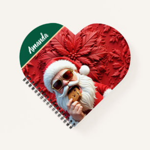 Cooler Weihnachtsmann Notizblock