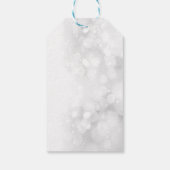 Cooler Weihnachtsmann, Palm Tree, Beach Bokeh Geschenkanhänger (Rückseite)