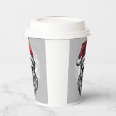 Cooler Weihnachtsmann Pappbecher (Links)