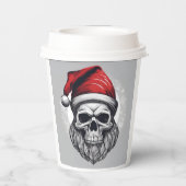 Cooler Weihnachtsmann Pappbecher (Rückseite)