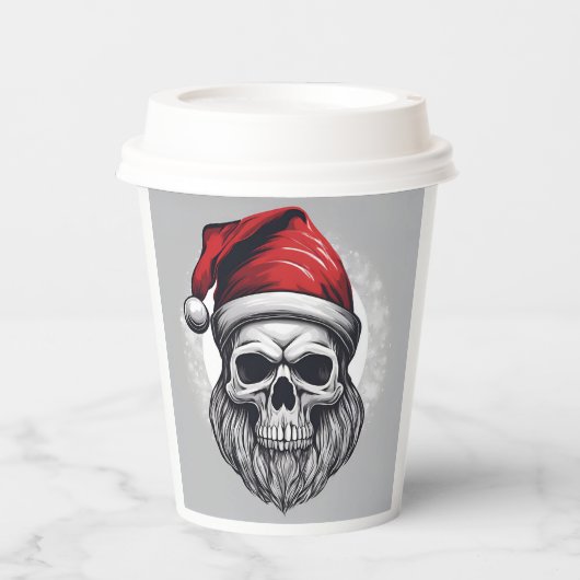 Cooler Weihnachtsmann Pappbecher (Vorderseite)