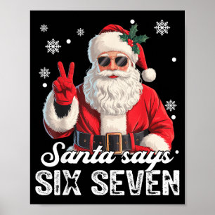 Cooler Weihnachtsmann sagt 67 Meme Lustiges Weihna Poster