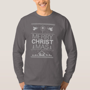 Cooler Weihnachtssüßer Religiöse Christlich T-Shirt