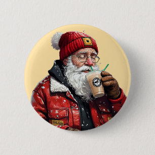 Cooler Weihnachtstrinker Weihnachten Button