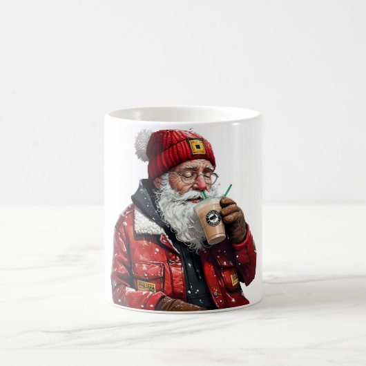 Cooler Weihnachtstrinker Weihnachten Kaffeetasse (Mittel)