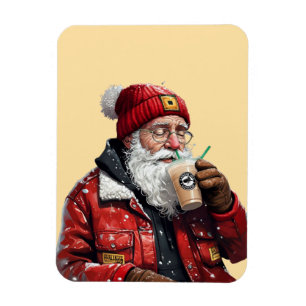 Cooler Weihnachtstrinker Weihnachten Magnet