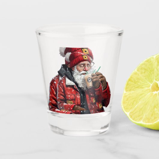 Cooler Weihnachtstrinker Weihnachten Schnapsglas (Vorderseite)