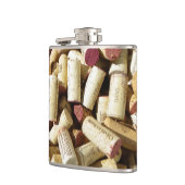 Cooler Wein Cork Vinyl Wrapped Flask! Flachmann (Links)
