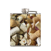 Cooler Wein Cork Vinyl Wrapped Flask! Flachmann (Rückseite)
