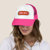 Cooler Wein-Diva-Hut! Truckerkappe (Beispiel)