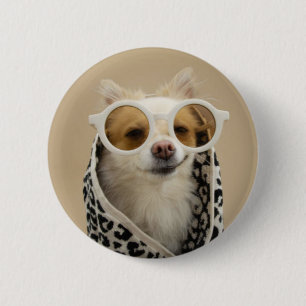 cooler Welpe Button