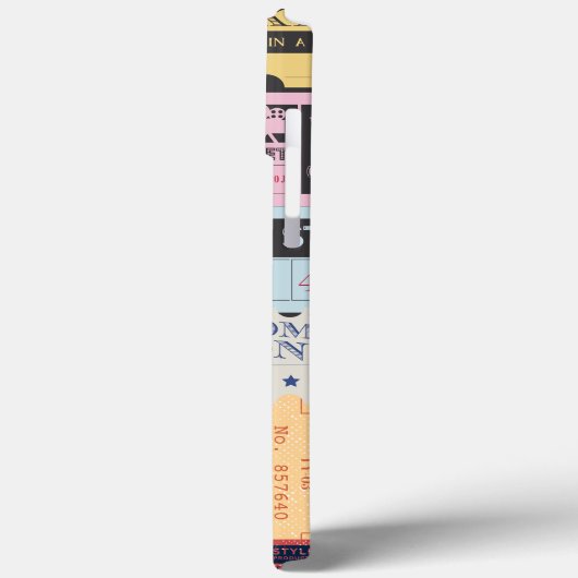 Cooler Western Alte Cenima Eintrittskarten Rustika Case-Mate iPhone Hülle (Rückseite / Links)