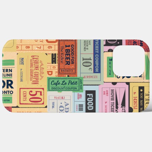 Cooler Western Alte Cenima Eintrittskarten Rustika Case-Mate iPhone Hülle (Rückseite (Horizontal))