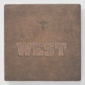 Cooler Western - Anpassen Steinuntersetzer (Vorderseite)