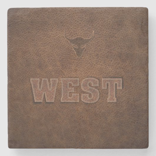 Cooler Western - Anpassen Steinuntersetzer (Vorderseite)