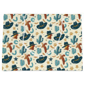 Cooler Western Cowboy gekachelt Große Geschenktüte (Vorderseite)