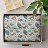 Cooler Western Cowboy gekachelt Seidenpapier (Geschenk)