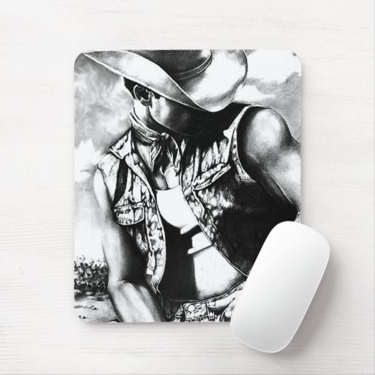 Cooler Western Cowboy Mascula Mousepad (Mit Mouse)