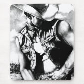 Cooler Western Cowboy Mascula Mousepad (Vorne)