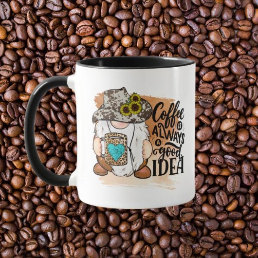 cooler Western Gnome Kaffee gute Idee Wortart Tasse