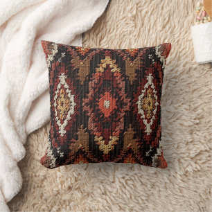 Cooler Western Imitate Strick Aztec Kissen