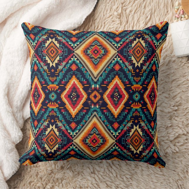 Cooler Western Imitate Strick Aztec Kissen (Decke)