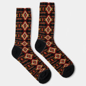 Cooler Western Imitate Strick Aztec Socken (Rechts)