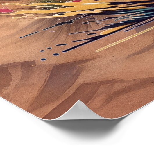 Cooler Western Poster (Ecke)