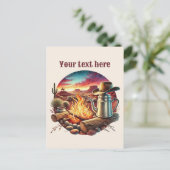 Cooler Western Postkarte (Stehend Vorderseite)