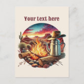 Cooler Western Postkarte (Vorderseite)