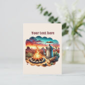 Cooler Western Postkarte (Stehend Vorderseite)